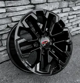 8477555 Srep Gloss Black Zr2 Silverado Wheels Set 20x9 Inch Fits 2024-2026 Chevy Colorado