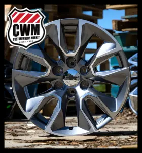 8745922 Srep Gunmetal Machined Rst Wheels Fits Chevy Silverado 1500/tahoe 22x9 Inch 1999-2024