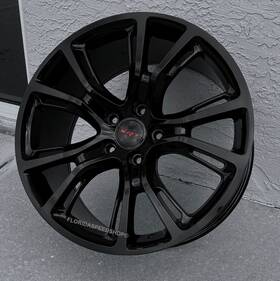 Srtrep Fs2010877 Gloss Black Srt8 Spider Monkey Wheels 20x10 Inch Fits 2011-2026 Dodge Durango
