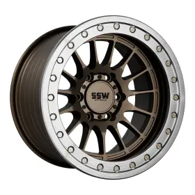 6l-dkr-bd-bz Ssw Offroad 17x9 Dakar Beadlock Bronze Wheel 6x5.5 Bolt Pattern -25 Mm Offset