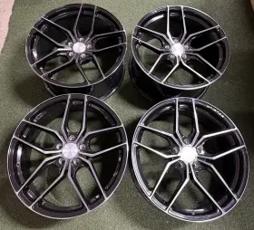 Hy678 Stance 19 Inch Staggered Wheels Sf03 Gloss Black Tinted Face 5x114.3mm