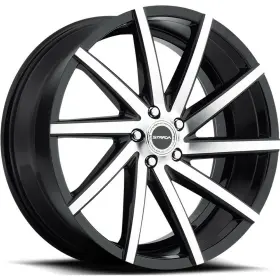 S41051435gbm Strada S41 Sega 20x8.5 5x114.3 35 Black Machine Wheels 4 72.6 20 Inch Rims