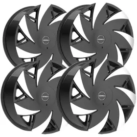 S6729050235gbmt Strada 4 S67 Turbina 22x9 5x112/5x115 35mm Black/machined Tips Wheels Rims S6729050235gbmt Strada 4 S67 Turbina 22x9 5x112/5x115 35mm Black/machined Tips Wheels Rims