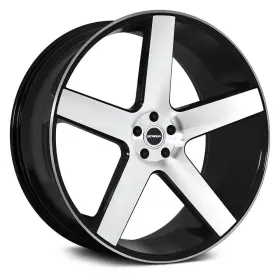 S35263524dgbm Strada Wheels Perfetto 22x9.5 24 6x135 87.1 Black Rims Set Of 4