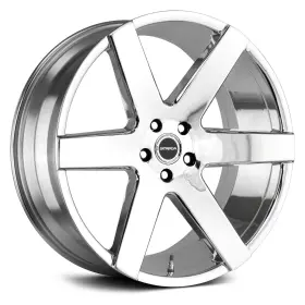 S60251515 Strada Wheels Coda 22x9.5 15 5x114.3 72.6 Chrome Rims Set Of 4
