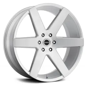 S60252725bfs Strada Wheels Coda 22x9.5 25 5x127 78.1 Silver Rims Set Of 4 S60252725bfs Strada Wheels Coda 22x9.5 25 5x127 78.1 Silver Rims Set Of 4