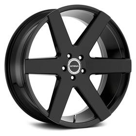 Strada Wheels S60663924gb Coda 26x10 24 6x139.7 87.1 Black Rims Set Of 4