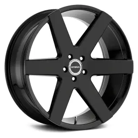 S60663924gb Strada Wheels Coda 26x10 24 6x139.7 87.1 Black Rims Set Of 4