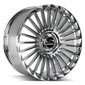Strada Wheels Sf6829051620c Martello 22x9 15 5x120.65 74.1 Chrome Rims Set Of 4