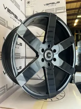Rp054229bm Street Force 22 Inch Sf054 Baller Wheel 22x9 30 6x139.7 78.1 Gloss Black Rim