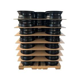 Swr 9166049 40-pack Full Pallet 16x6k Gloss Black Trailer Rim 8-lug 8-165.1 Dot