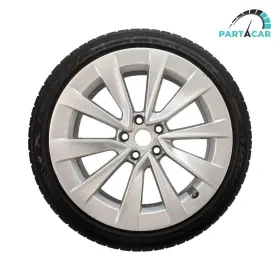 1044264-00-as1 Tesla 2017-2023 Model 3 M3 Rim 19 Inch X8 5 Sport Wheel Silver With Tire Oem