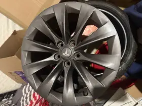 10593373285 Tesla 105933700a Model S 2012-2021 19 Inch Oem Wheel Rim Slipstream Black