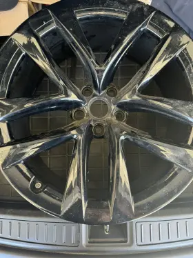 1420225-00-b Tesla 21 Inch Model S Plaid Wheels Oem Gloss Black Factory Original Qty 1