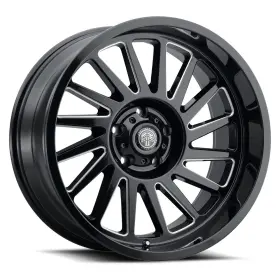 902ad-2010t-21 Thret Off-road 1 New 20x10 Offroad Omega-902 Gloss Black Milled Wheel 6x135 Et-21 Cb87.1