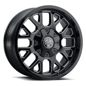 802ad-2090vw18-1n Thret Offroad Wheels 802 Attitude 20x9.0 18 Black Milled 8x165.1 8x170 Qty 1