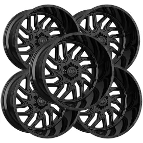544b-8900900 Tis Set Of 5 544b 18x9 5x5 Inch /5x5.5 0mm Gloss Black Wheels Rims 18