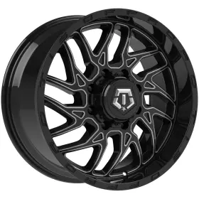 544bm-2098101 Tis 544bm 20x9 8x6.5 Inch 1mm Black/milled Wheel Rim 20