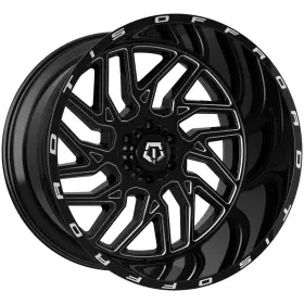 544bm-2128944 Tis 544bm 20x12 8x180 -44mm Black/milled Wheel Rim 20 Inch