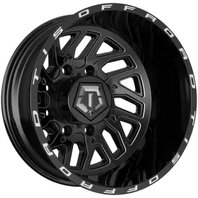 544bm-28292ros Tis 544bm Dually Rear 20x8.25 8x210 -198mm Black/milled Wheel Rim 20 Inch