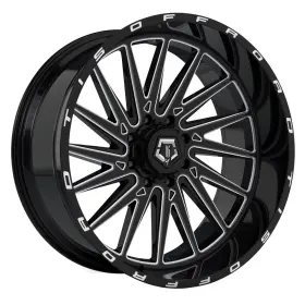 547bm-2128144 Tis 547bm Rim 20x12 8x165.1 Offset -44 Machined Gloss Black Quantity Of 1