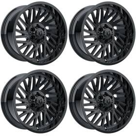 Tis 553b-2209112 4-wheels Black Gloss Truck Rims 4tis 553b 22x10 -12 8x6.5 553b-2208112 A273068