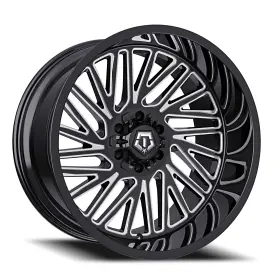 553bm-2098118 Tis 553bm Gloss Black Milled 20x9 8x6.5 18mm
