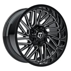 553bm-2098918 Tis 553bm Rim 20x9 8x180 Offset 18 Gloss Black Milled Quantity Of 4