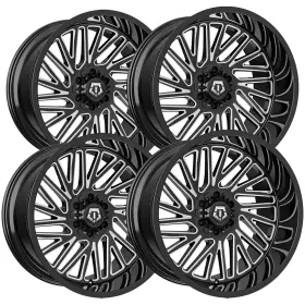 553bm-2106812 Tis Set Of 4 553bm 20x10 6x135/6x5.5 Inch -12mm Black/milled Wheels Rims 20