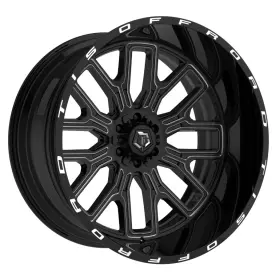 560bm-2646876 Tis 560bm 26x14 6x135/6x139.7 Et-76 Gloss Black/milled Accents And Logo Qty Of 4