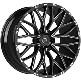 566bm-2096300 Tis 566bm 20x9 6x135 0mm Black/milled Wheel Rim 20 Inch