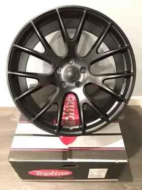 V1180-2418518b Topline Set Of 4 - 24 Inch Hellcat Satin Black Wheels Brand New In The Boxes