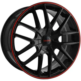 3260-2809br Touren Tr60 20x8.5 5x112/5x120 40mm Black/red Wheel Rim 20 Inch
