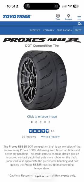 Toyo 104380 R888rs