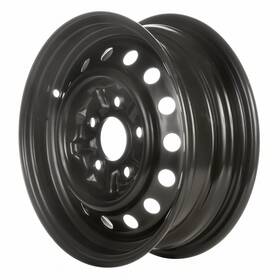 Toyota 196743159560 Refurbished Painted Black Steel Wheel 14 X 5