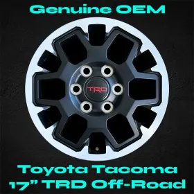 42611-ak051 Toyota Pristine 17 Inch Wheel And Center Cap - Tacoma Trd Off Road 2024-2025 Oem Rim 42611-ak051 Toyota Pristine 17 Inch Wheel And Center Cap - Tacoma Trd Off Road 2024-2025 Oem Rim