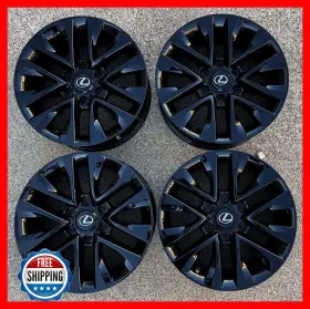 74297 Toyota Lexus Gx460 2013-2023 Oem Factory Wheel Set 18 Inch Rims Gloss Black #s 74297 Toyota Lexus Gx460 2013-2023 Oem Factory Wheel Set 18 Inch Rims Gloss Black #s