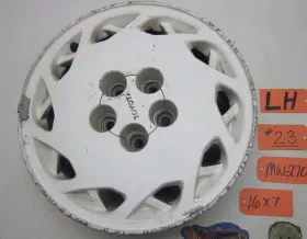 7jjx16-37-87-88-89-90-91 Toyota Wheel Aluminum Spare Rim Left Driver Side Car L White Hub Center Cap 86-92 Supra