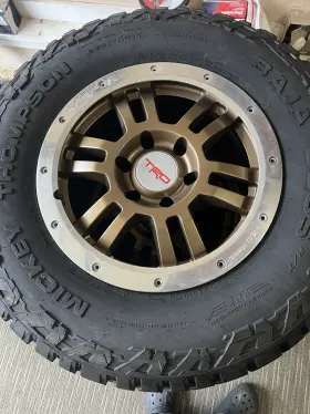 Ptr45-35010 Trd Set Of 5 17x7.5 6x139.7 Rock Warrior Wheels With 265/70/17 Mickey Thompson At