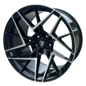 Tf108cs1 Truform Tf108 Wheels 20x8.5 15 5x114.3 73.1 Black Rims Set Of 4
