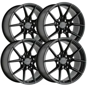 1880npt355100b72 Tsw Set Of 4 Neptune 18x8 5x100 35mm Satin Black Wheels Rims 18 Inch