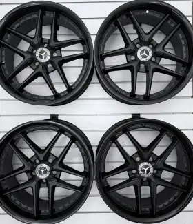 1985rem325112b66 Tsw Premio 19x8.5 For Mercedes Matte Black Gloss Outer 32mm Offset Wheels Rims