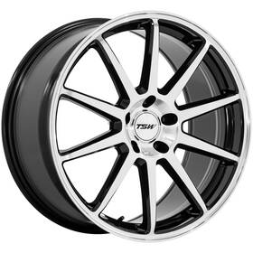 Tsw Tw004bd19855732 Tw004 Canard 19x8.5 5x112 32mm Black/machined Wheel Rim 19 Inch