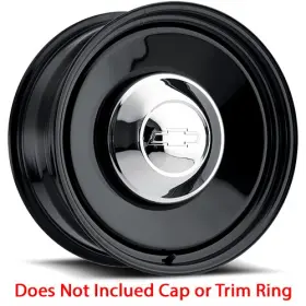 65-5860 U.s. Wheel Rat Rod 65 Rim 15x8 6x139.7 Offset -19 Gloss Black Quantity Of 1