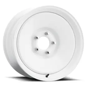 66-5455 U.s. Wheel Rat Rod 66 Rim 15x14 5x139.7 Offset -89 Gloss White Quantity Of 1