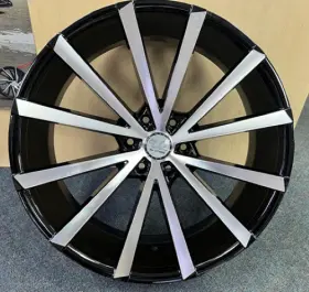 U2772206b U2 M 22 Inch U2-77 Wheel 22x9.5 30 6x139.7 C.b 78.1 Black Machined Rim Last