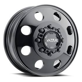 Ultra 002-7692fbk 17x6.5 002fbk Modular Gloss Black Dually Front Wheel 8x200 129mm