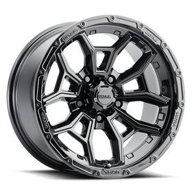 Ultra 125-7965gn12 17x9 125bk Warmonger 5 Gloss Black Wheel 5x4.5 -12mm