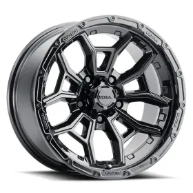 125-7965gn12 Ultra 17x9 125bk Warmonger 5 Gloss Black Wheel 5x4.5 -12mm