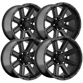 195-7983sb Ultra Set Of 4 195 Crusher 17x9 6x5.5 Inch -12mm Satin Black Wheels Rims 17